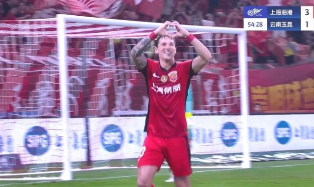 加布里埃尔造点，维塔尔主罚命中，海港3-1领先玉昆